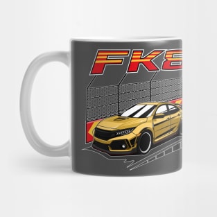 Yellow civic type R FK8 Mug